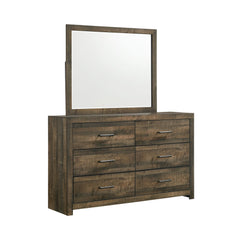 Bailey Walnut 5-Piece King Panel Bedroom Set with Bluetooth - Ornate Home