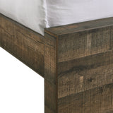Bailey Walnut 5-Piece Queen Bookcase Panel Bedroom Set - Ornate Home