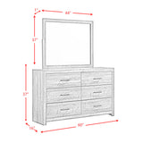 Bailey Walnut Drift Dresser & Mirror Set - Ornate Home