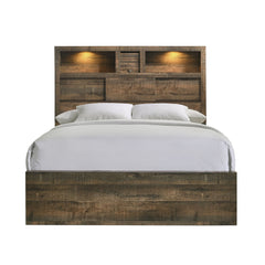 Bailey Walnut Drift King Music Bed - Ornate Home