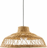 Bailleval Dark Brown Rattan Pendant - Ornate Home