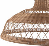 Bailleval Dark Brown Rattan Pendant - Ornate Home