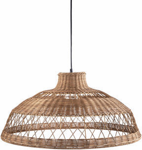 Bailleval Dark Brown Rattan Pendant - Ornate Home