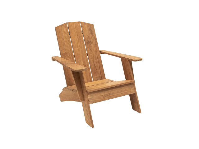 Bainbridge Teak Outdoor Adirondack Lounge Chair - Ornate Home