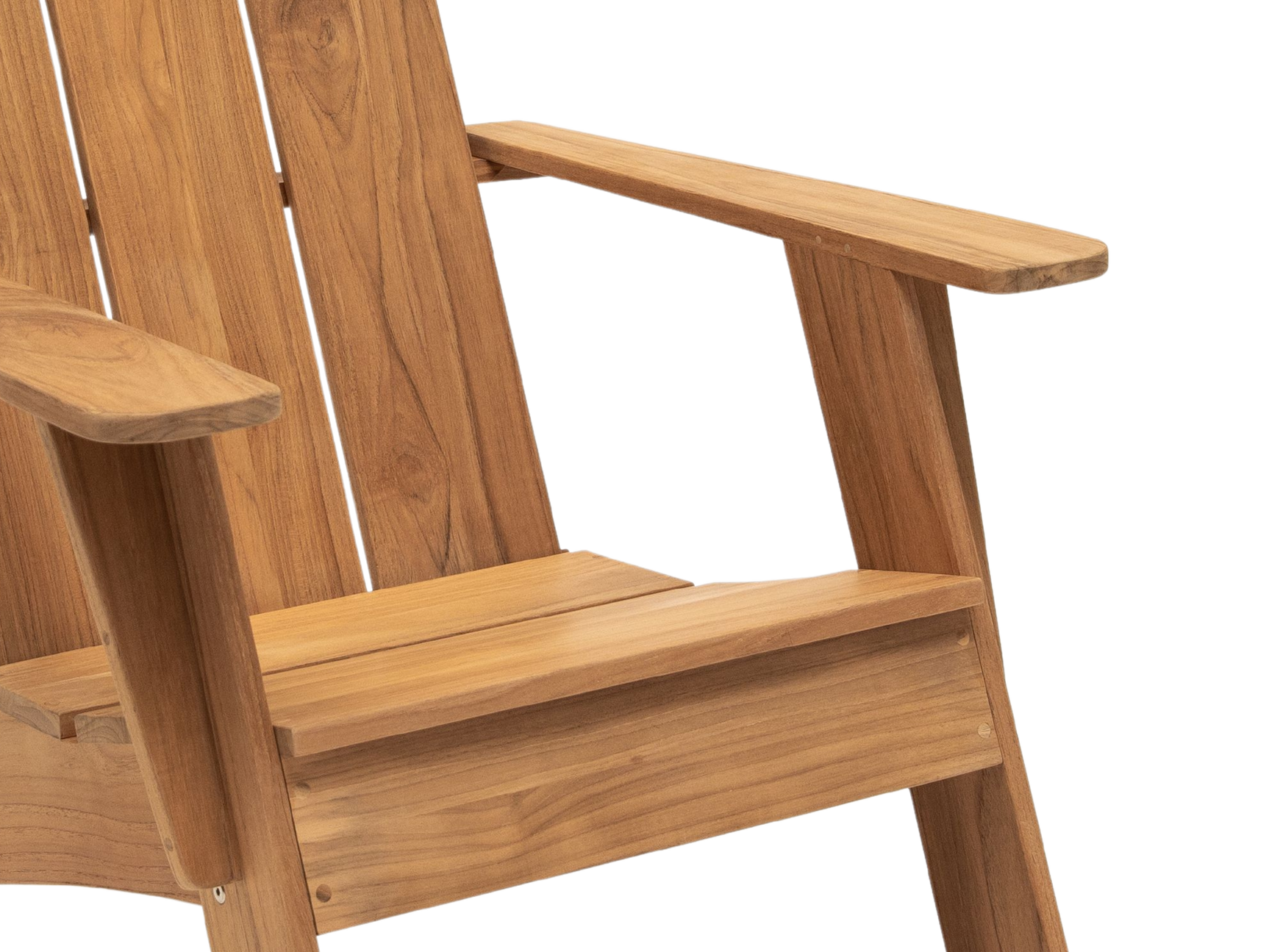 Bainbridge Teak Outdoor Adirondack Lounge Chair - Ornate Home