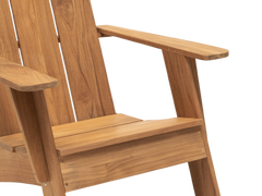 Bainbridge Teak Outdoor Adirondack Lounge Chair - Ornate Home