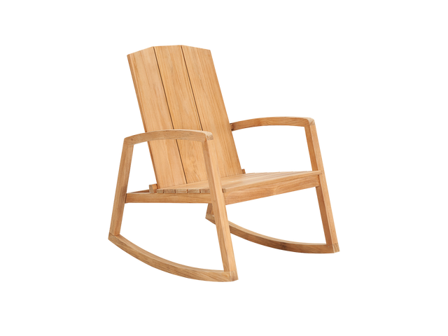 Bainbridge Teak Outdoor Rocking Armchair - Ornate Home