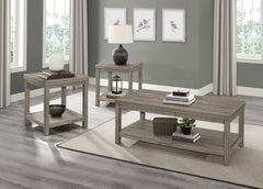 Bainbridge Weathered Gray 3-Piece Pack Occasional Set - Ornate Home