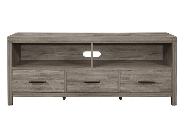Bainbridge Weathered Gray 66" TV Stand - Ornate Home