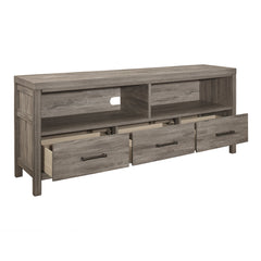Bainbridge Weathered Gray 66" TV Stand - Ornate Home