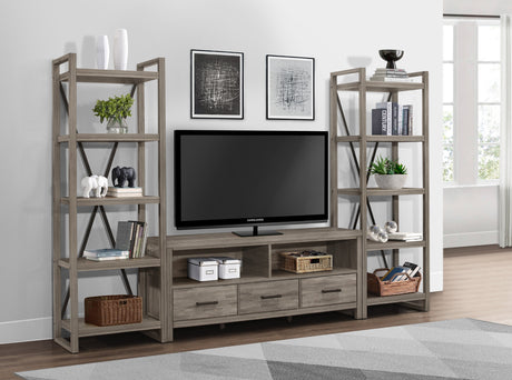 Bainbridge Weathered Gray 66" TV Stand - Ornate Home
