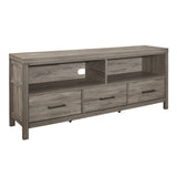 Bainbridge Weathered Gray 66" TV Stand - Ornate Home