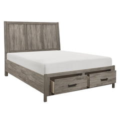 Bainbridge Weathered Gray California King Platform Bed - Ornate Home