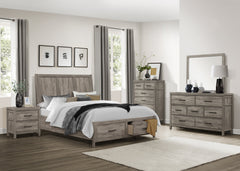 Bainbridge Weathered Gray California King Platform Bed - Ornate Home