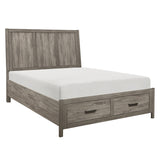 Bainbridge Weathered Gray California King Platform Bed - Ornate Home