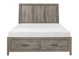 Bainbridge Weathered Gray Eastern King Platform Bed - Ornate Home