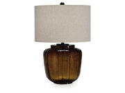 Bainmore Amber Glass Table Lamp (1/CN) (Online Special Price) - Ornate Home