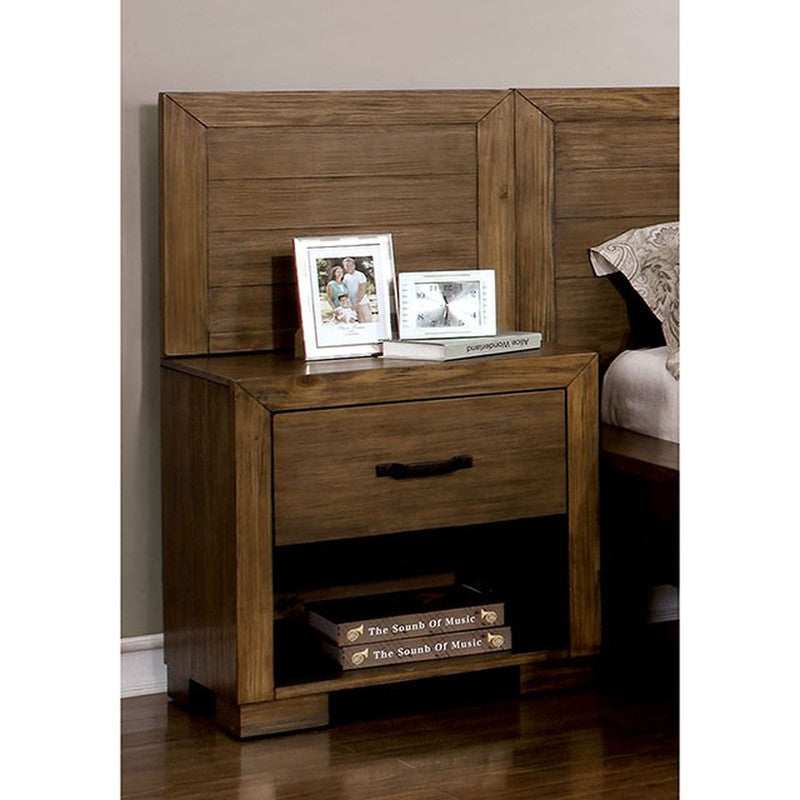 Bairro Reclaimed Pine Wood Nightstand Pier - Ornate Home
