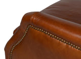 Baker Brown Leather Swivel Chair - Ornate Home