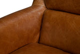 Baker Brown Leather Swivel Chair - Ornate Home