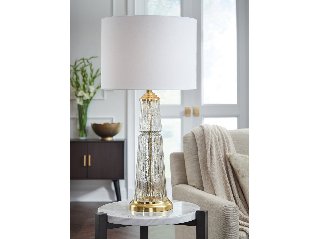 Bakersboro Clear/Gold Finish Table Lamp (Online Special Price) - Ornate Home