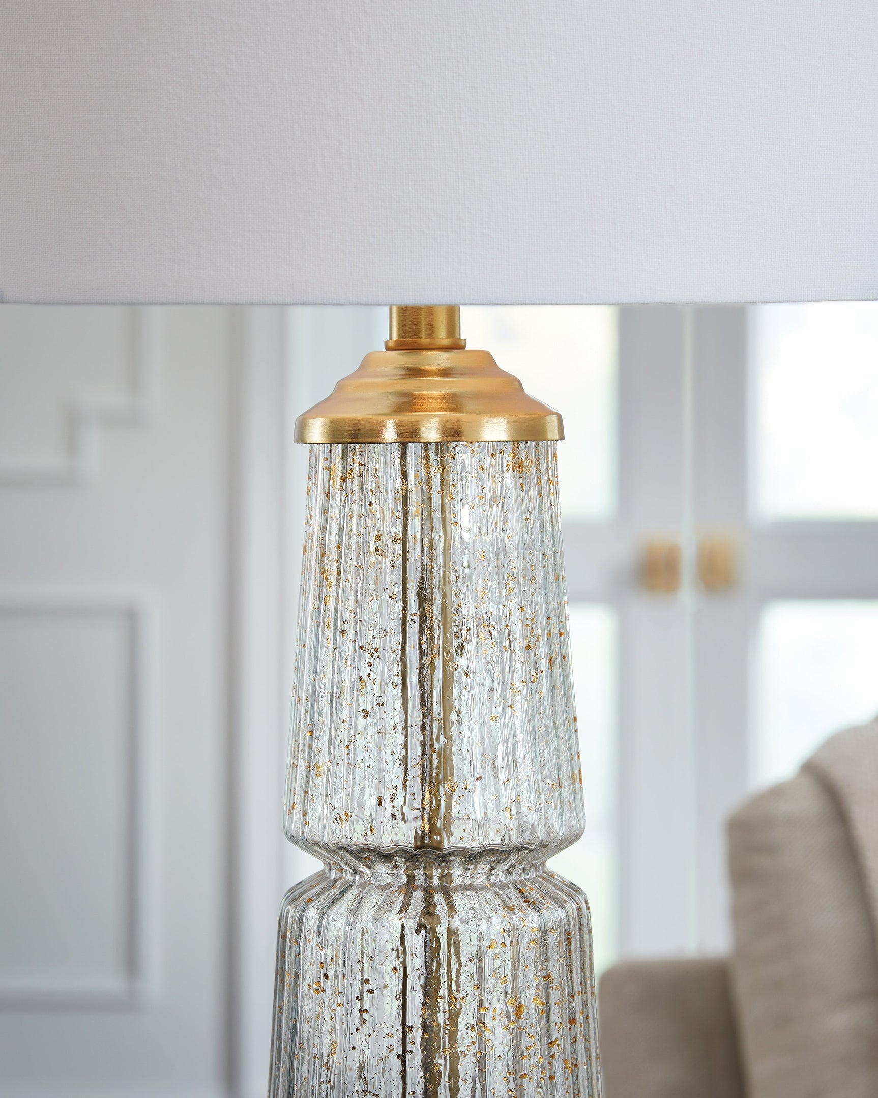 Bakersboro Clear/Gold Finish Table Lamp (Online Special Price) - Ornate Home
