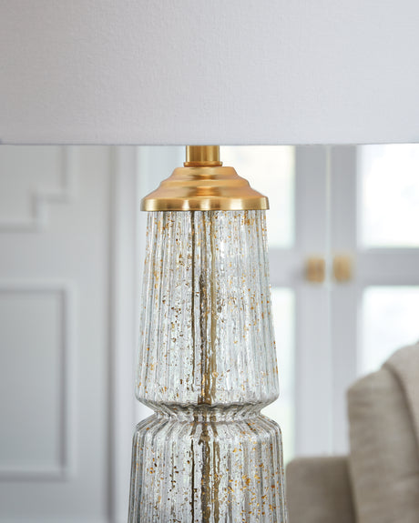 Bakersboro Clear/Gold Finish Table Lamp - Ornate Home
