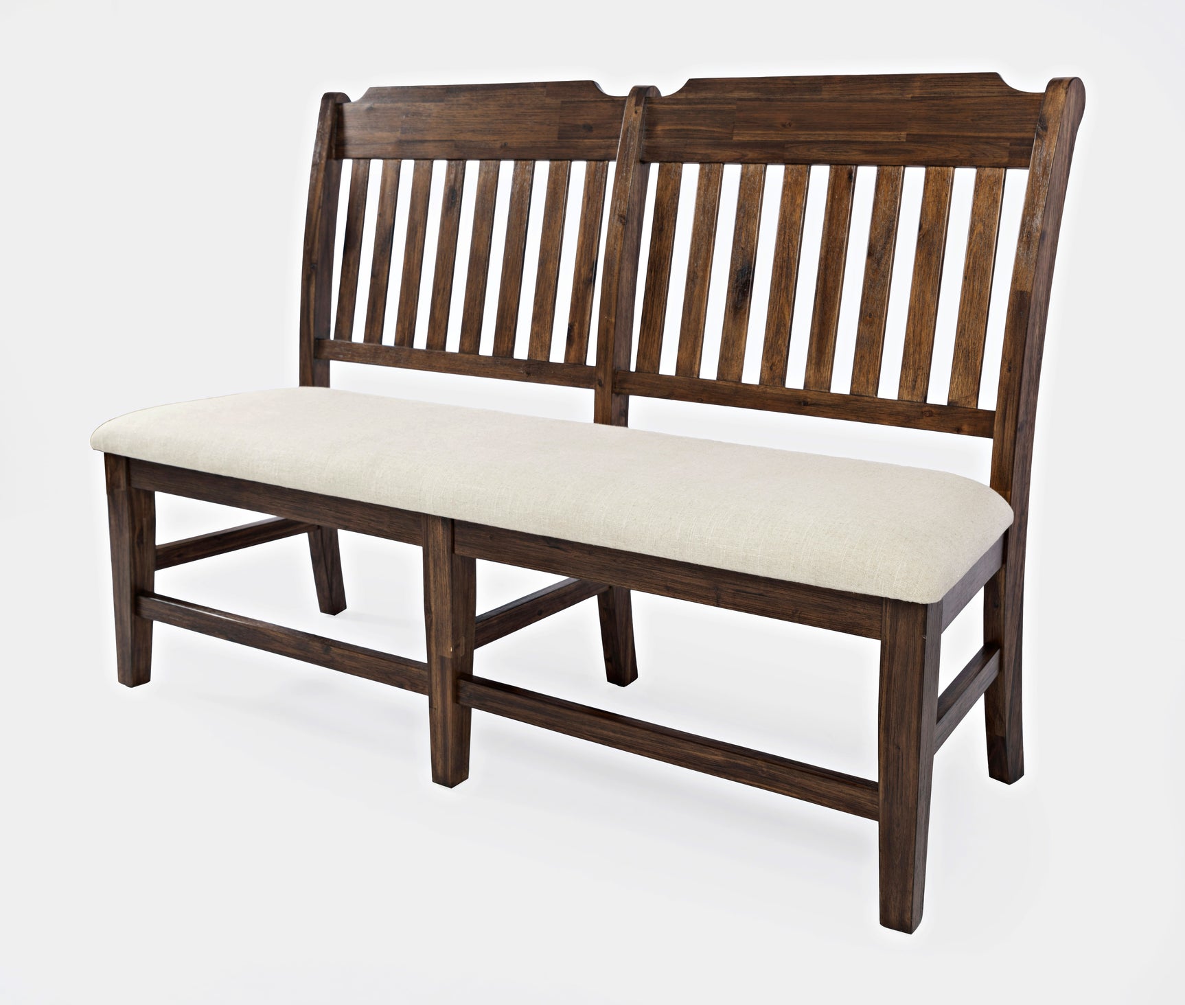 Bakersfield Brown/Cream Dining Bench - Ornate Home