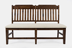 Bakersfield Brown/Cream Dining Table w/ 4 Chairs, Bench - Ornate Home
