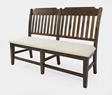 Bakersfield Brown/Cream Dining Table w/ 4 Chairs, Bench - Ornate Home