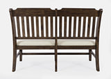 Bakersfield Brown/Cream Dining Table w/ 4 Chairs, Bench - Ornate Home