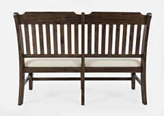 Bakersfield Brown/Cream Dining Table w/ 4 Chairs, Bench - Ornate Home
