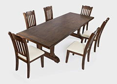 Bakersfield Brown/Cream Dining Table w/ 4 Chairs - Ornate Home