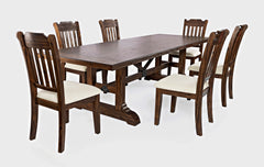 Bakersfield Brown/Cream Dining Table w/ 4 Chairs - Ornate Home