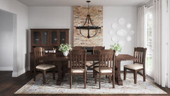 Bakersfield Brown/Cream Dining Table w/ 6 Chairs - Ornate Home