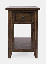 Bakersfield Brown Power Chairside Table - Ornate Home