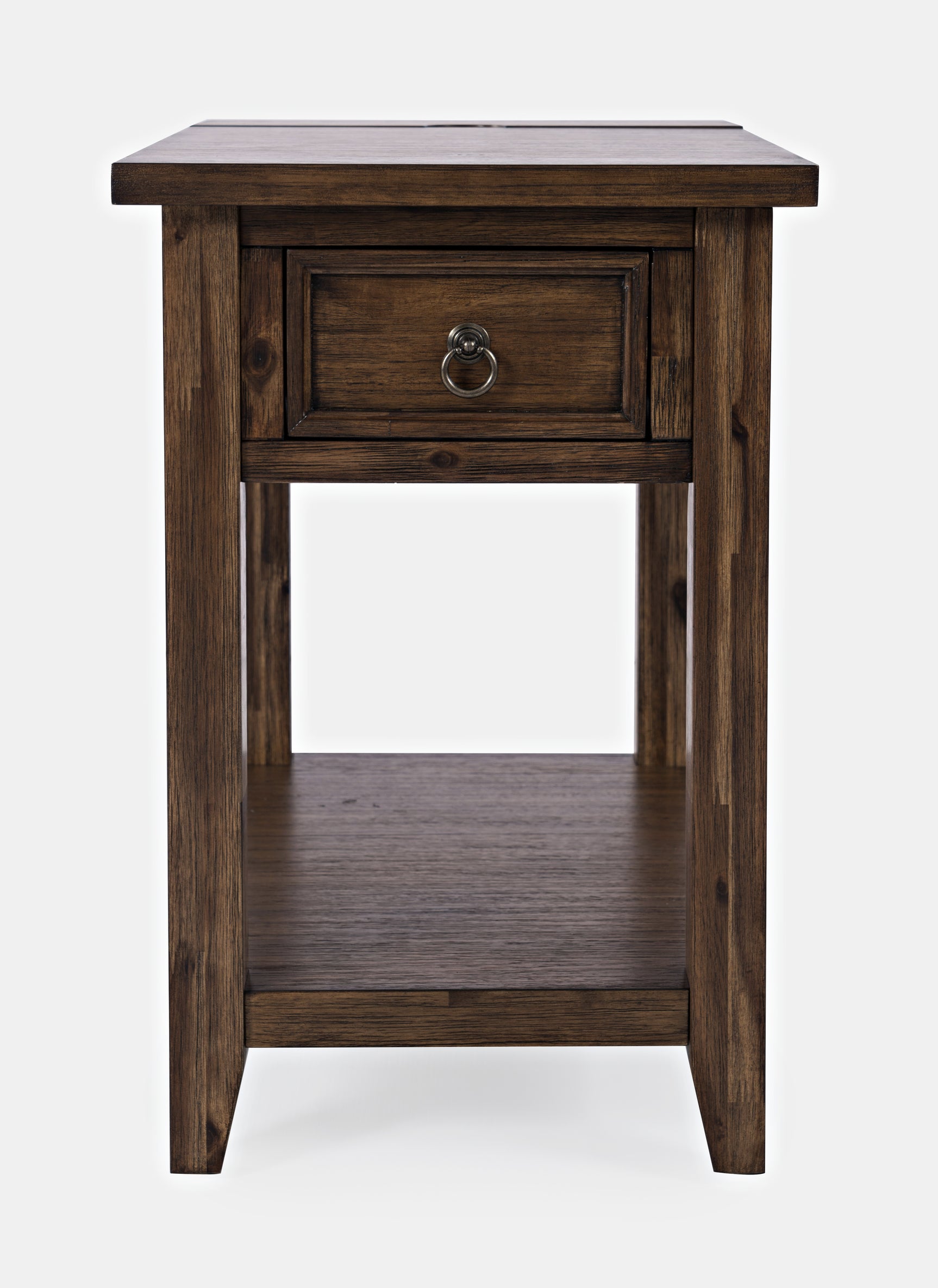 Bakersfield Brown Power Chairside Table - Ornate Home