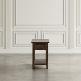 Bakersfield Brown Power Chairside Table - Ornate Home
