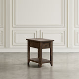 Bakersfield Brown Power Chairside Table - Ornate Home