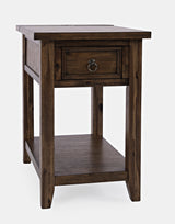 Bakersfield Brown Power Chairside Table - Ornate Home