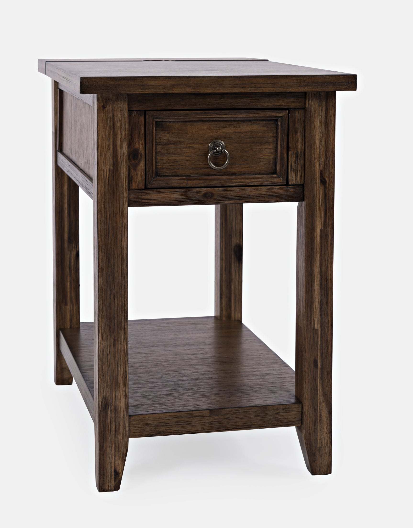 Bakersfield Brown Power Chairside Table - Ornate Home