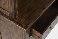 Bakersfield Brown Server Hutch - Ornate Home