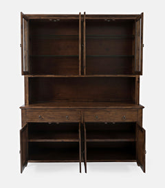 Bakersfield Brown Server Hutch - Ornate Home