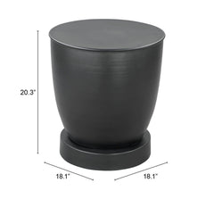 Baku Black Side Table - Ornate Home