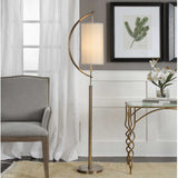 Balaour Antique Brass Floor Lamp - Ornate Home