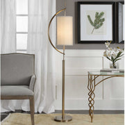Balaour Antique Brass Floor Lamp - Ornate Home