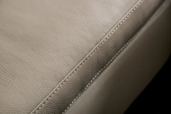 Balderico Taupe Real Italian Leather Power Reclining Sofa & Loveseat - Ornate Home