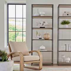 Baldwin Gray/White Industrial Etagere - Ornate Home