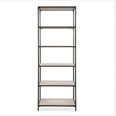 Baldwin Gray/White Industrial Etagere - Ornate Home