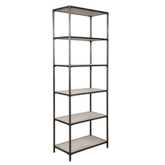 Baldwin Gray/White Industrial Etagere - Ornate Home